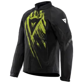 Dainese Herosphere Tex Jacke, schwarz-fluogelb-tarmac