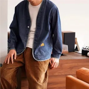 Heidi Klassische Choreo Jacke Aus Indigo Denim