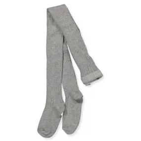 Mp Denmark Graumelierte Ripp-Strumpfhose