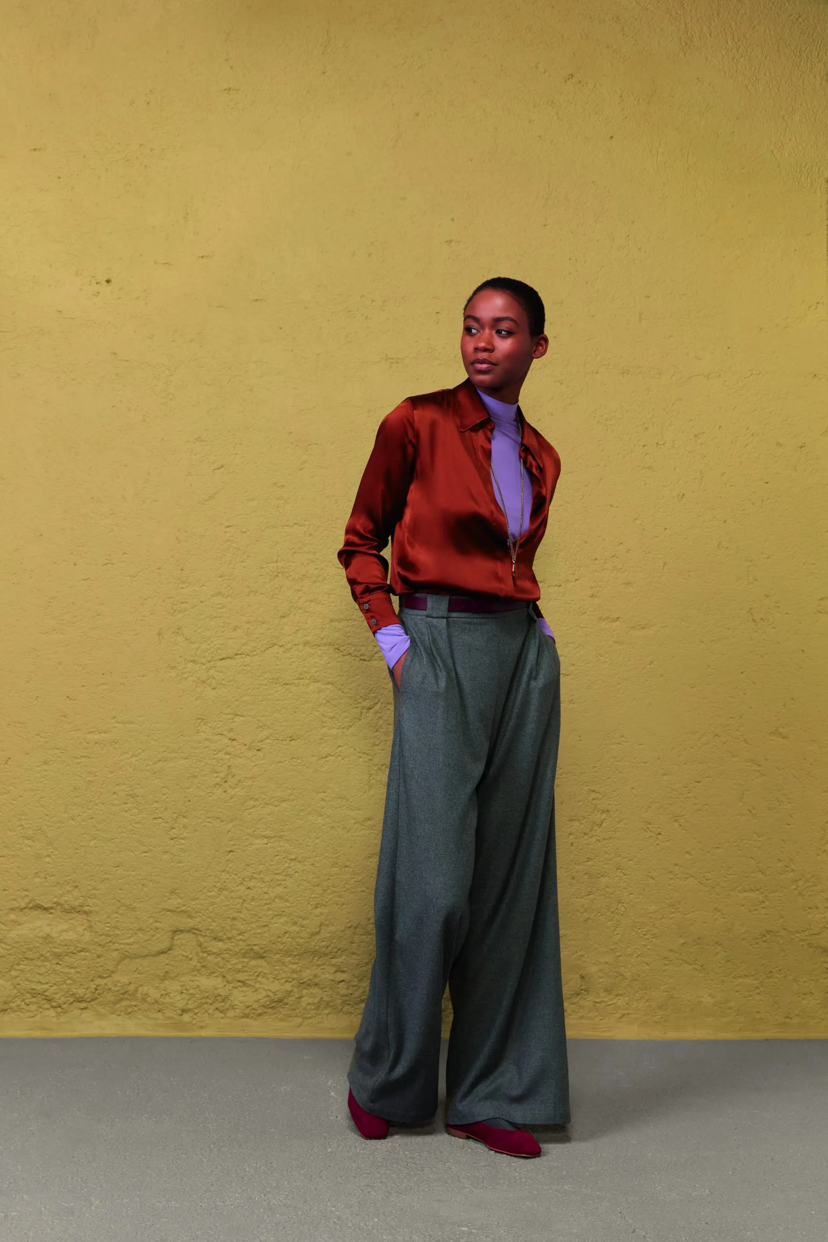 NIU FASHION Hose Pleat Trousers AW24217T048