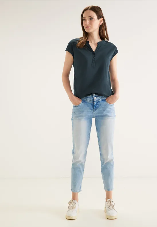Street One T-Shirt mit Knopfleiste 